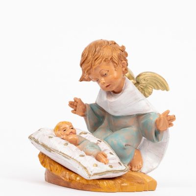 Angelo celeste con guanciale (138GC) cm.10,5