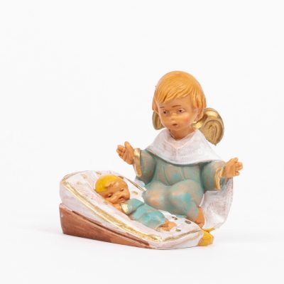 Angelo con guanciale (139GC) celeste cm.5,5