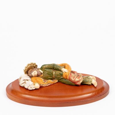 San Giuseppe dormiente (646) cm.17 con base legno