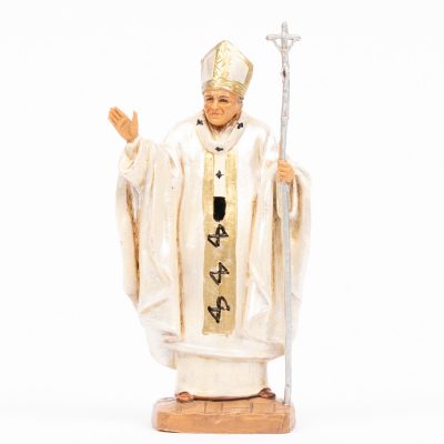 Papa Giovanni Paolo II (648) veste bianca cm.13
