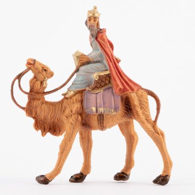 Re bianco a cammello (86) per presepe cm.6,5