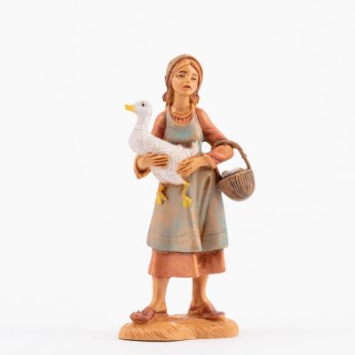 Pastorella (110V) per presepe cm.12