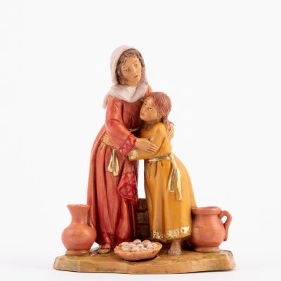 Pastorelle (244) per presepe cm.12 con scatola litografata