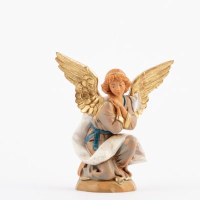 Angelo in ginocchio per presepe cm.12