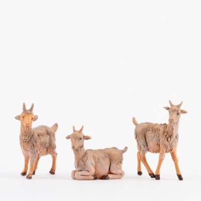 3 caprette per presepe cm.12