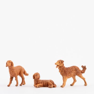 3 cani per presepe cm.12