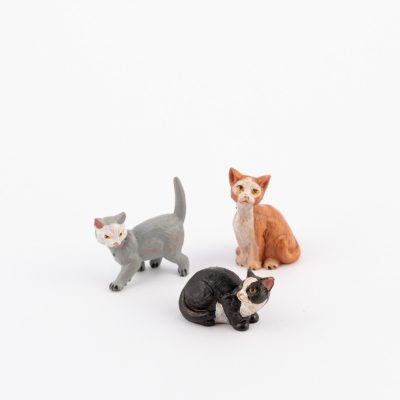 3 gatti per presepe cm.12