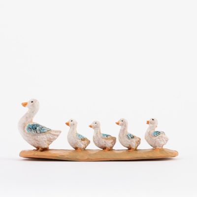 Famiglia anatre per presepe cm.12