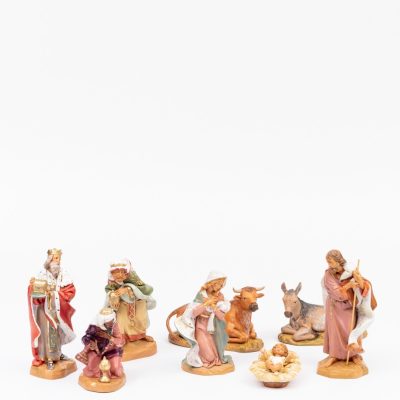 Natività 8 pezzi per presepe cm.19