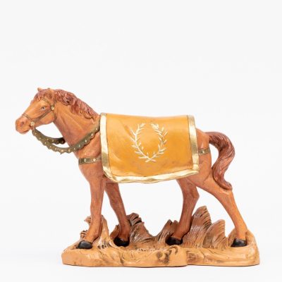 Cavallo marrone per presepe cm.19