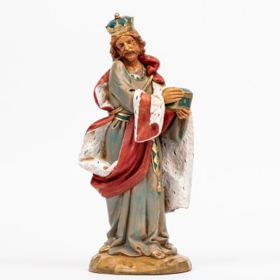 Re bianco (3) per presepe cm.30
