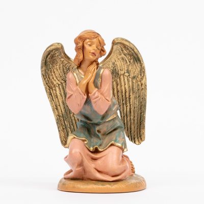 Angelo in ginocchio per presepe cm.30