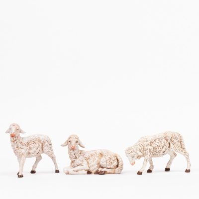 3 pecore per presepe cm.30