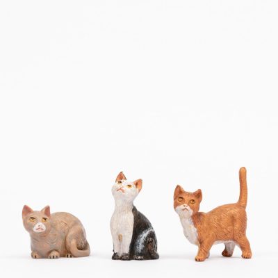 3 gatti per presepe cm.30