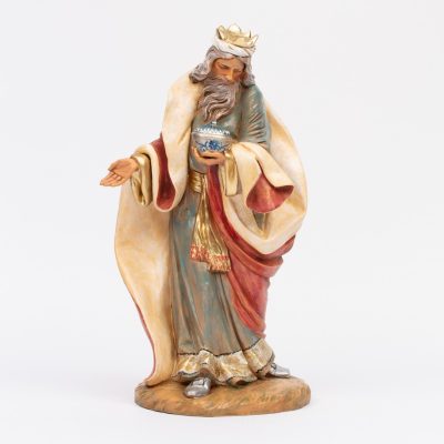 Re bianco (6) per presepe cm.45