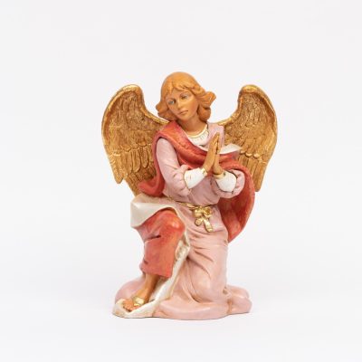 Angelo in ginocchio per presepe cm.45