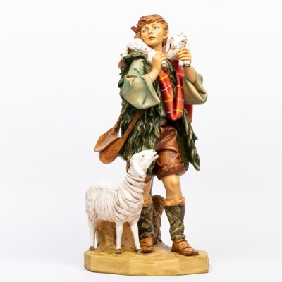 Pastore (1) in resina per presepe cm.65