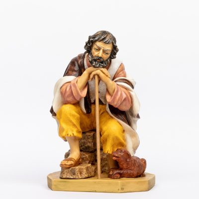 Pastore (7) in resina per presepe cm.65