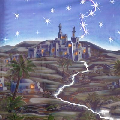 Rotolo sfondo presepe "A" cm.100x70
