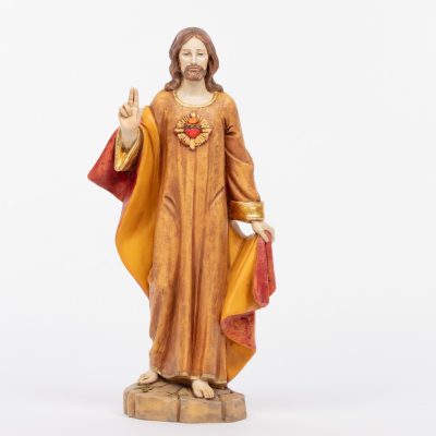 Sacro Cuore in resina cm.52