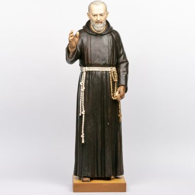 Padre Pio in resina cm.100