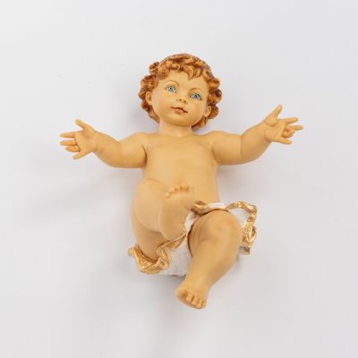 Bambino senza veste in resina per presepe cm.125