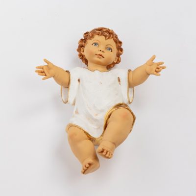 Bambino con veste in resina per presepe cm.125