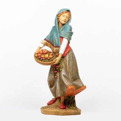 Pastorella (2) in resina per presepe cm.125