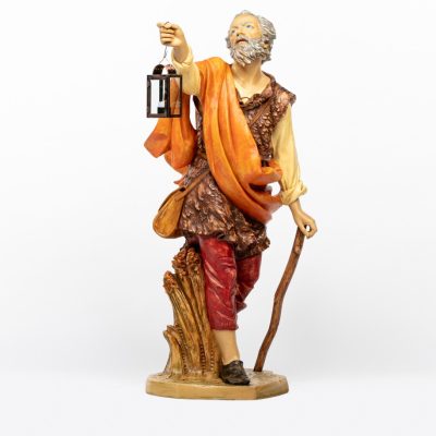 Pastore (3) in resina per presepe cm.125