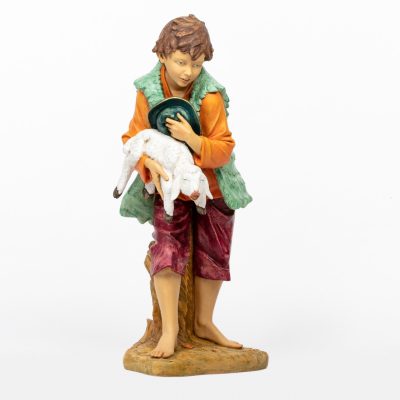 Pastore (5) in resina per presepe cm.125