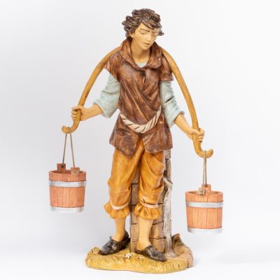 Pastore (14) in resina per presepe cm.125