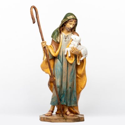 Pastore (18) in resina per presepe cm.125