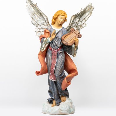 Angelo in piedi in resina per presepe cm.125