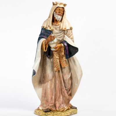 Re mulatto (2) in resina per presepe cm.180