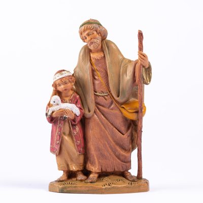 Pastori (243) per presepe cm.12 con scatola litografata
