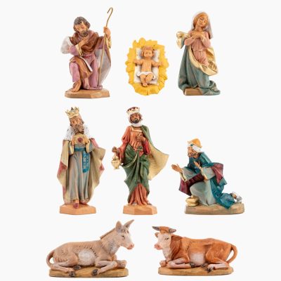 Natività 8 pezzi per presepe cm.17