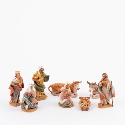 Natività 8 pezzi per presepe cm.9,5