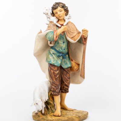 Pastore (2) in resina per presepe cm.85