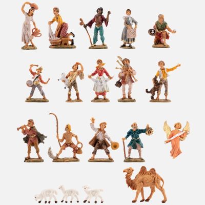 Assortimento 19 pezzi per presepe cm.4