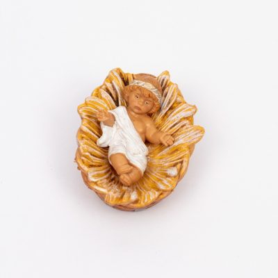 Bambino e culla in stile arabo per presepe cm.12
