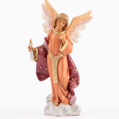 Angelo in piedi per presepe cm.15