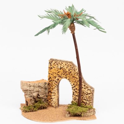 Rovine con palme in legno n.857 per cm 12