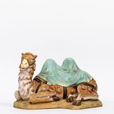 Cammello seduto in resina per presepe cm.52