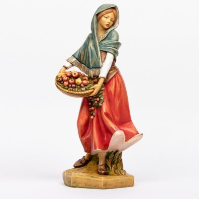 Pastorella (2) in resina per presepe cm.52