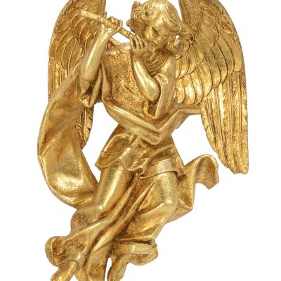 Angelo con flauto (467) oro foglia cm.17