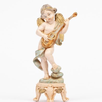 Angelo con mandolino (64) tipo porcellana cm.16