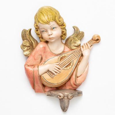 Angelo con mandolino (168) tipo porcellana cm.20