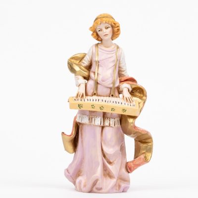 Angelo con pianola (254) tipo porcellana cm.16,5