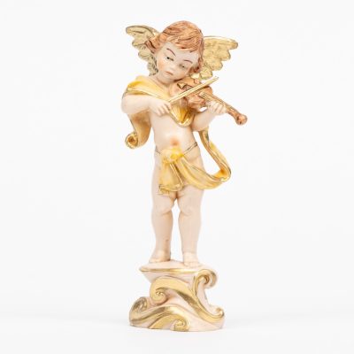 Angelo con violino (263) tipo porcellana cm.12