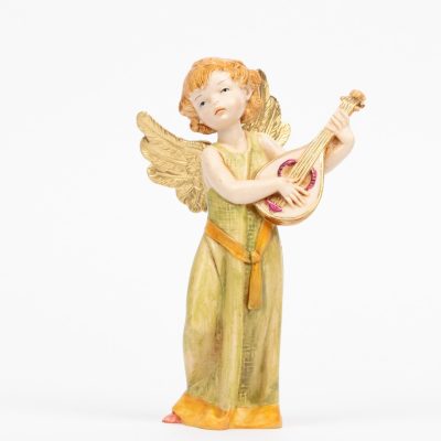 Angelo con mandolino (362) tipo porcellana cm.15